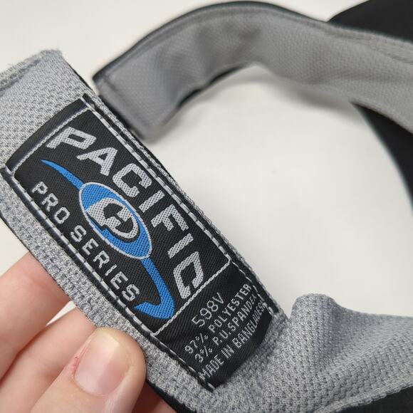 Jefferson Football Strapback Visor Hat Black One Size Embroidered - Picture 9 of 9